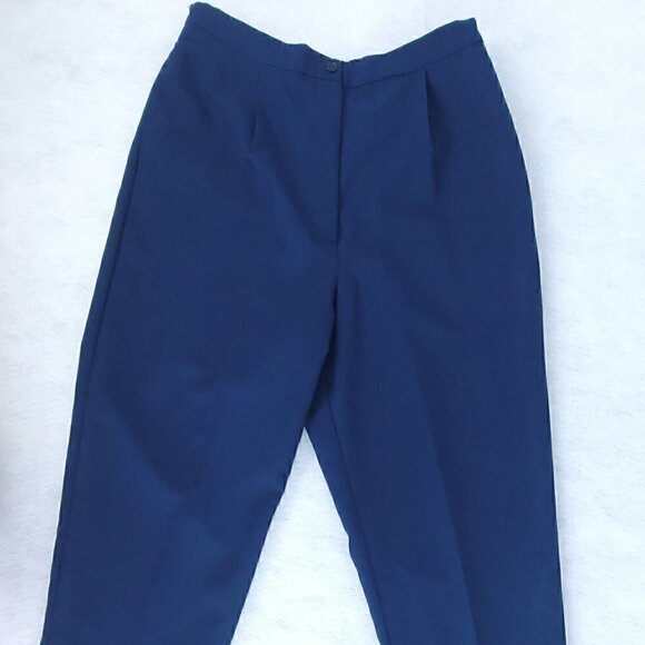 Jessica London Pants - Jessica London Navy 100% Polyester Elastic Waist Dress Pants. Size 14